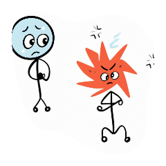 圓形人和刺刺人