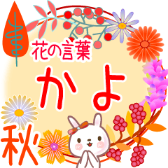 Kayo's Flower Words for Fall