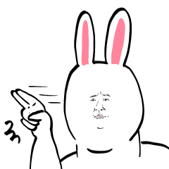 Super Rabbit sticker