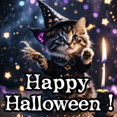 HALLOWEEN KITTEN Sticker