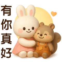 可愛白兔-中秋佳節及日常貼圖
