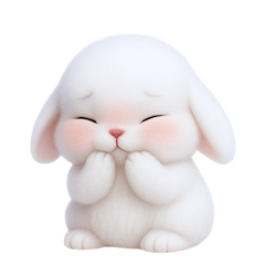いたずら顔の子うさぎ (NT)