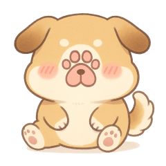 코믹 강아지 대폭주 이모티콘!