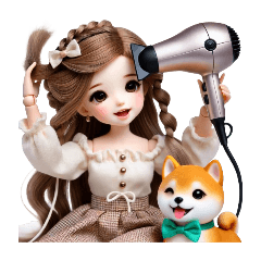 Cute Girl and Shiba Inu - Daily Life