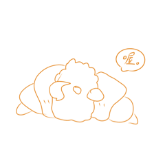 很多情緒的牛角麵包！