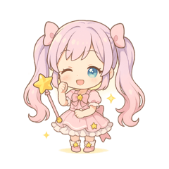 魔法少女＆ゴシックLunaのスタンプ