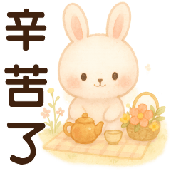 可愛白兔 ❤️ 實用問候❤️