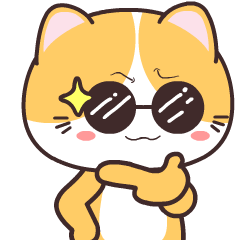 Baby Yellow Cat 5 : Animated Stickers