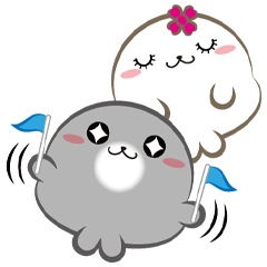 打個招呼-圓菓子