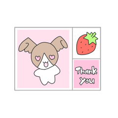 てんしパピヨン【挨拶・日常・シール帳風】