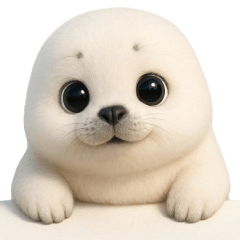 white Seal Cute tuatung (No text)