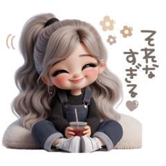 毎日使える！サロペットの女の子♡