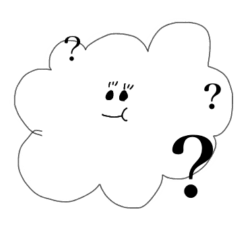 cloud and sun simple sticker