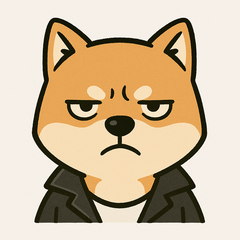 delinquent shiba inu mini stickers