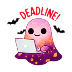 Cute Ghost Office Crew