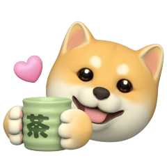 Moving Shiba Inu Sticker 2