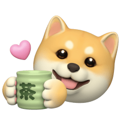 Moving Shiba Inu Sticker 2