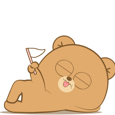 Weird Kuma Bear : Pop-up stickers