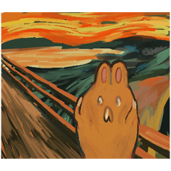 いつものうさちゃん(ネガティブなすがた)