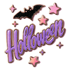 [Vol.EX1]Halloween Puffy Sparkle Sticker
