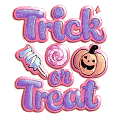 [Vol.EX2]Halloween Puffy Sparkle Sticker