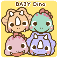 Sticky note everyday set [ BABY Dino ]