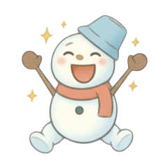 Everyday Cute Snowman Stickers