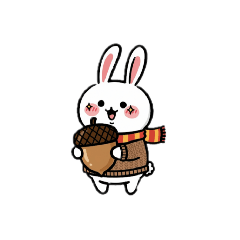 Autumn-colored rabbit