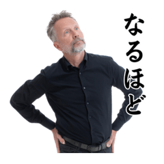 [With text] Funny poses of old men 89