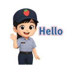 Q版小天天草莓警察2（阿嬤送給小天天系列）