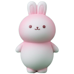 soft Rabbit Sticker 001