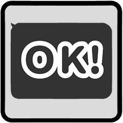 ⏹⬛LINEフキダシ❷⬛ブラック