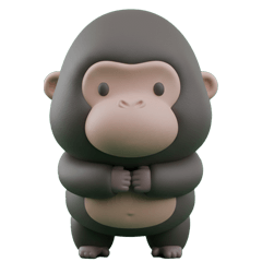 Simple Gorilla Sticker everyday life