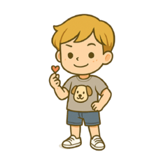 เด็กชายตัวน้อยส่งแทนความรู้สึก