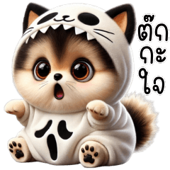 ปอมน่ารัก ชุดแมวผี