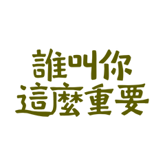 ★٩̋(ˊ•͈ ꇴ •͈ˋ)و誰叫你這麼重要★
