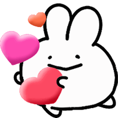 うごく⭐︎うさみんちょスタンプ