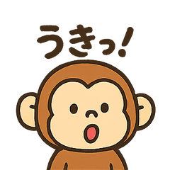 funny colorful monkey