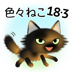 色々な猫18-3 長毛-立ち耳-サビ