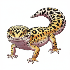 Leopard Gecko Stickers Realistic