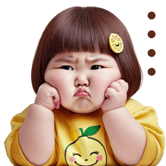 Chubby Girl Funny face154(MINI) No Text