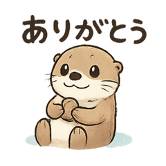 Cozy Otter Stickers 40set