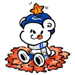 ドニーと楽しむ秋スタンプ♩