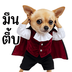 Cute Dracula Chihuahua (BIG)