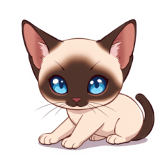 Cute pet Siamese cat