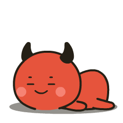 Cute Red Devil : Effect stickers