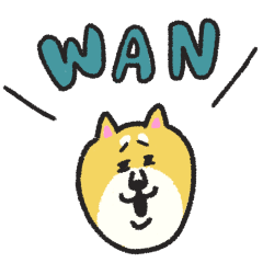 move manpukushouten no wan wan sticker