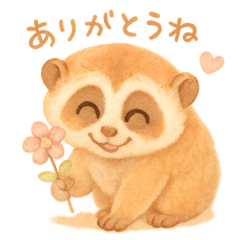 Fluffy Slow Loris Stickers