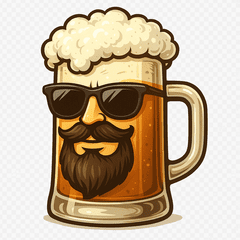 draftbeer-man cheerful stickers