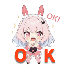 バニーガールの日常会話スタンプ